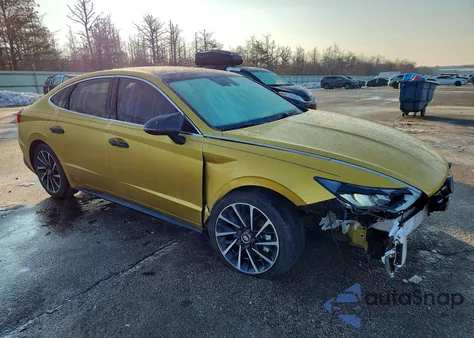 2020 Hyundai Sonata Sel Plus z USA, uszkodzony, nr VIN 5NPEJ4J27LH016875